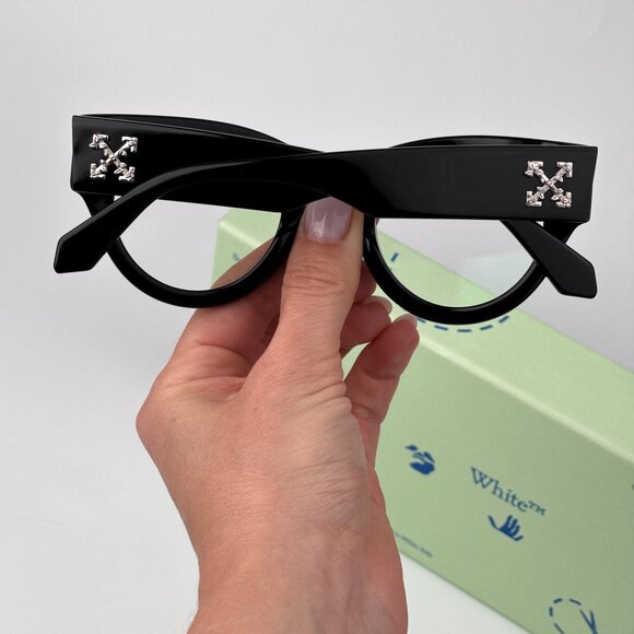 Off-White STYLE 13 Eyeglasses – Black Frame Blue Light | Model OERJ013 1000 - Picture 3 of 10